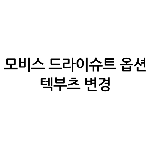 [모비스/MOBBYS] 모비스 드라이슈트 옵션 - 텍부츠 변경
