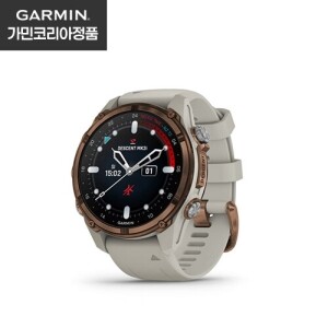 ★퀵핏 밴드 증정 [가민/GARMIN] Descent Mk3i 43mm (디센트 MK3i 43mm) 브론즈 PVD 티타늄 프렌치 그레이 실리콘 밴드